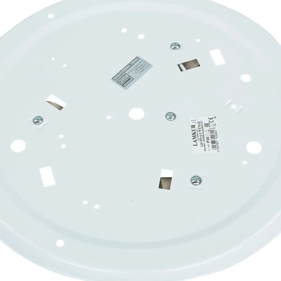 Holzlampen|Moderne Lampen*Lamkur Deckenleuchte Wohnzimmer Rund Braun Holz 3-flmg