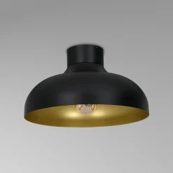 Deckenleuchten|Flurlampen*Luminex Deckenleuchte Wohnzimmer rund 40 cm Metall Schirm