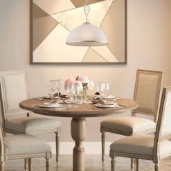 Deckenleuchten|Esszimmer Lampen*Lamkur Deckenleuchte Wohnzimmer Shabby Weiß Jugendstil