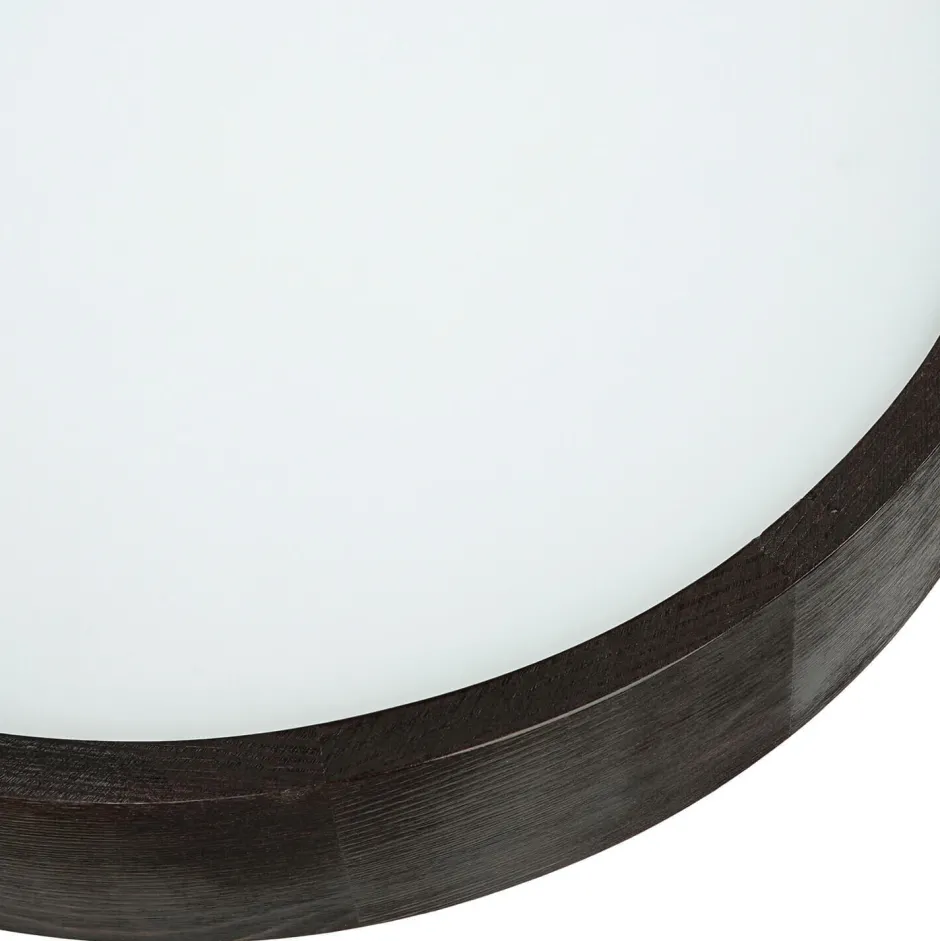 Lamkur Deckenleuchte Wohnzimmer Rund Holzlampe Braun< Deckenleuchten|Flurlampen