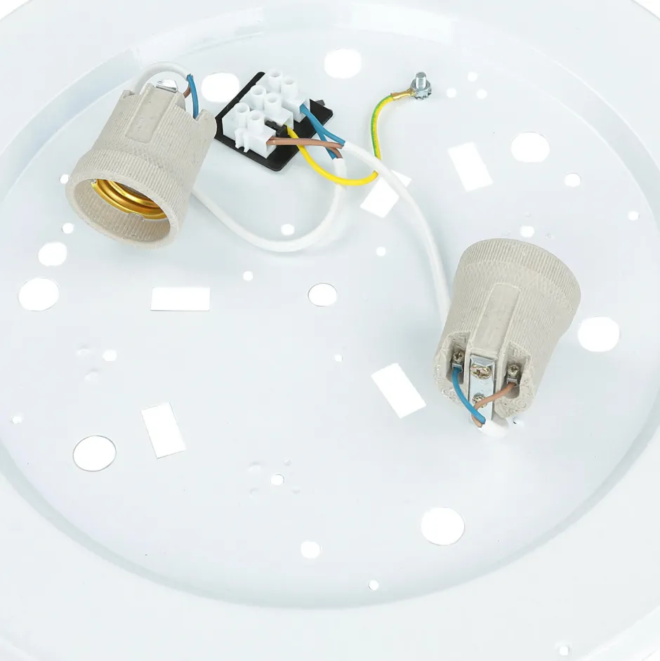 Lamkur Deckenleuchte Wohnzimmer Rund Holzlampe Braun< Deckenleuchten|Flurlampen