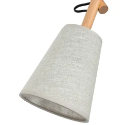 Schlafzimmer Lampen|Lampen Aus Aller Welt*TK Lighting Deckenleuchte Wohnzimmer 3-flammig Leinen Holz Metall