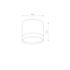 Nowodvorski Deckenspot Ø 8,5 cm GX53 Weiß rund klein H: 7 cm< Spots|Flurlampen