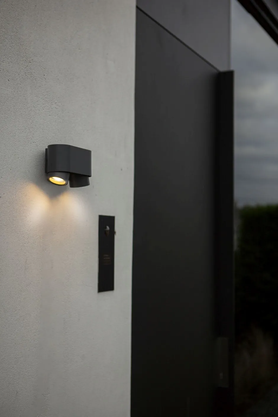 Metall Lampen|Moderne Außenleuchten*Eco-Light Deckenspot Anthrazit B:17,3 cm IP44 GU10 verstellbar