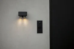 Metall Lampen|Moderne Außenleuchten*Eco-Light Deckenspot Anthrazit B:17,3 cm IP44 GU10 verstellbar