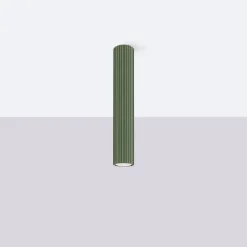 Sollux Deckenspot Aufputz GU10 Ø 6,5 cm H: 40 cm schmal Grün< Wohnzimmerlampen|Küchenlampen