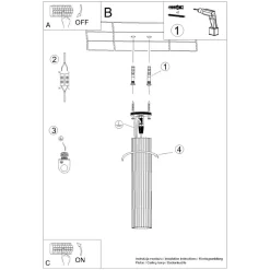 Sollux Deckenspot Aufputz GU10 Ø 6,5 cm H: 40 cm schmal Grün< Wohnzimmerlampen|Küchenlampen