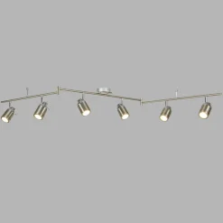 Searchlight Deckenspot Badezimmer IP44 verstellbar 6-flammig GU10< Wohnzimmerlampen|Metall Lampen