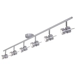 Wohnzimmerlampen|Metall Lampen*Steinhauer Deckenspot beweglich Metall 134 cm inkl. GU10 6-flmg