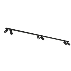 Nowodvorski Deckenspot 6-flammig GU10 2 m lang XXL Schwarz Modern< Wohnzimmerlampen|Metall Lampen