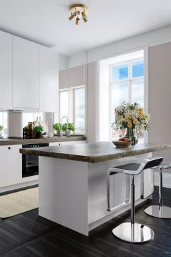 Flurlampen|Wohnzimmerlampen*By Rydéns Deckenspot 3-flammig GU10 Metall B: 20 cm in Gold klein