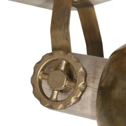 Steinhauer Deckenspot 3-flammig Holz Metall 59 cm E27 flexibel< Deckenleuchten|Spots