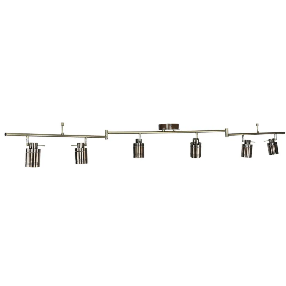 Searchlight Deckenspot 6-flammig IP44 GU10 in Messing Antik Metall Bad< Wohnzimmerlampen|Metall Lampen