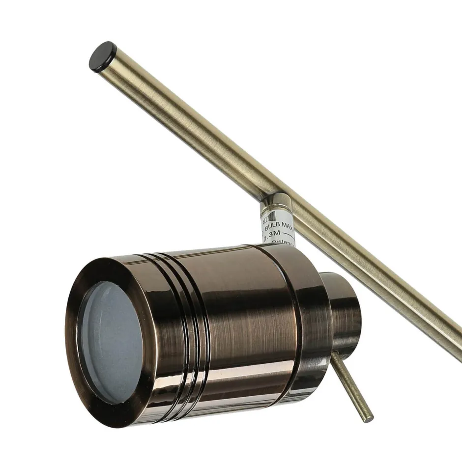 Searchlight Deckenspot 6-flammig IP44 GU10 in Messing Antik Metall Bad< Wohnzimmerlampen|Metall Lampen