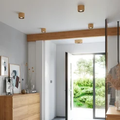 Sollux Deckenspot 2-flammig klein Modern Holz wohnlich DIWO< Holzlampen|Moderne Lampen