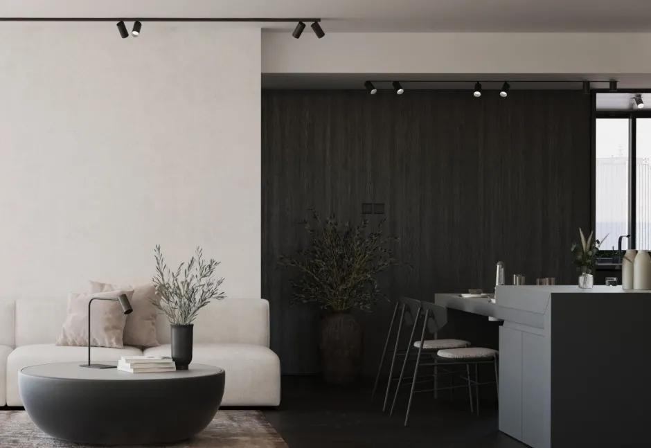 Nowodvorski Deckenspot 8-flammig Schwarz 400 cm lang XXL GU10 verstellbar< Metall Lampen|Wohnzimmerlampen