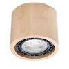 Sollux Deckenspot Holz Ø 14 cm H: 10 cm klein GU10 DIWO< Holzlampen|Moderne Lampen