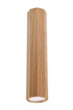Holzlampen|Moderne Lampen*Sollux Deckenspot Holz H: 30 cm schmal GU10 blendarm Modern