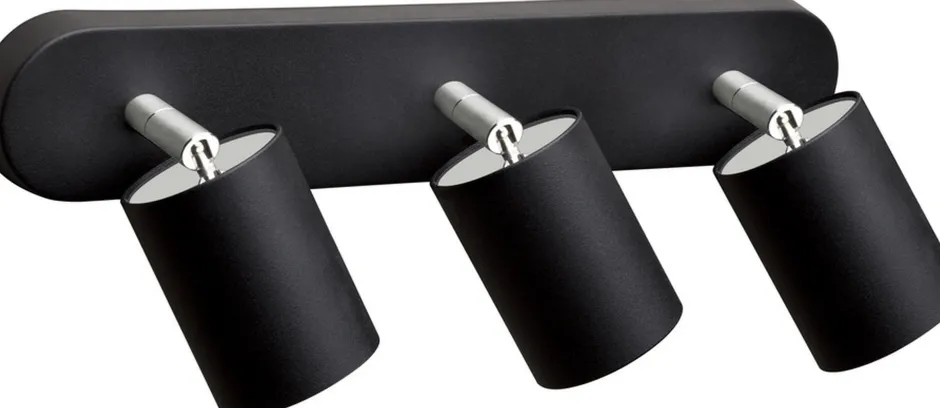 Nowodvorski Deckenspot in Schwarz 3-flmg< Wohnzimmerlampen|Moderne Lampen