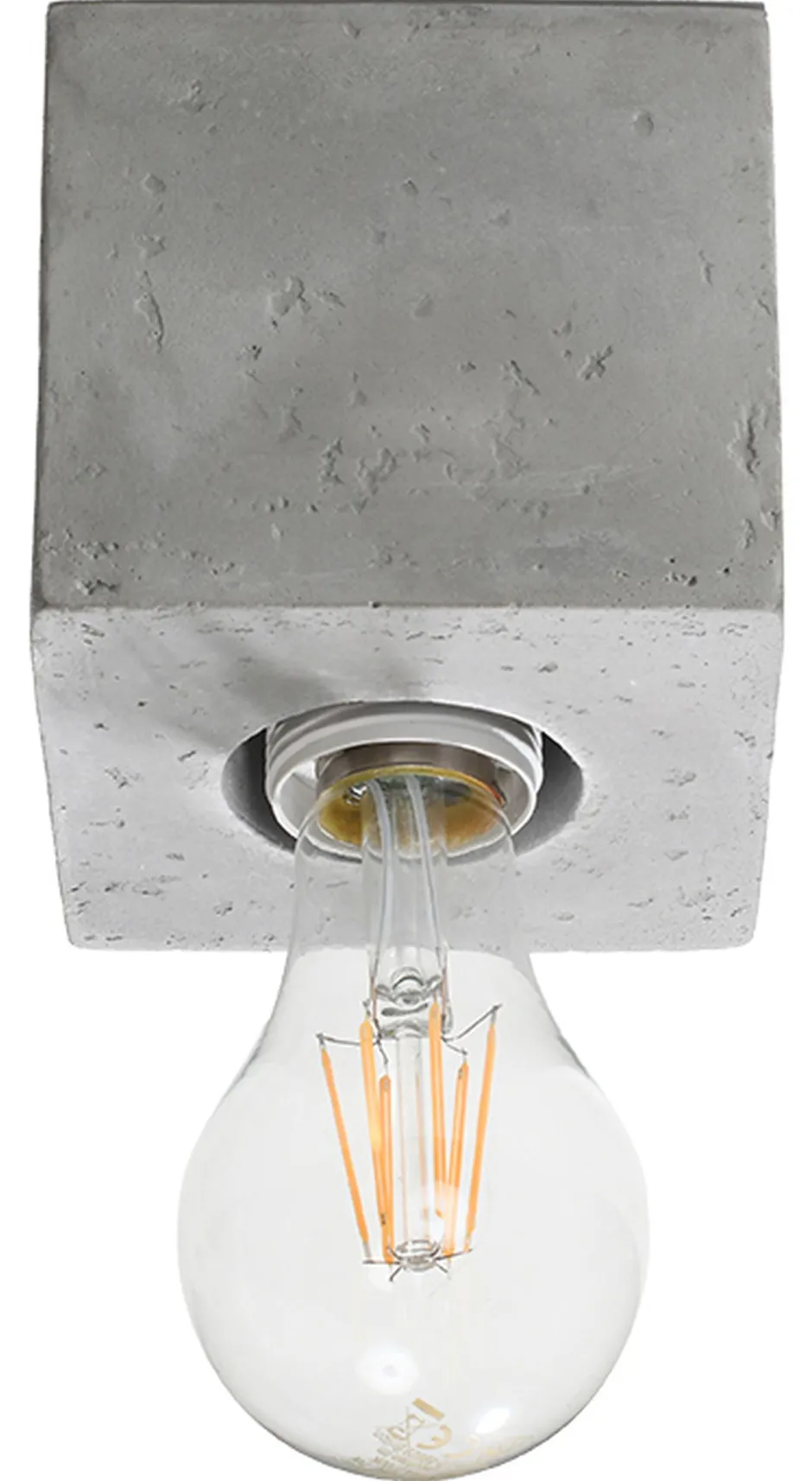 Spots|Küchenlampen*Sollux Deckenspot LABERIA Beton 10x10x10 cm Würfel klein für