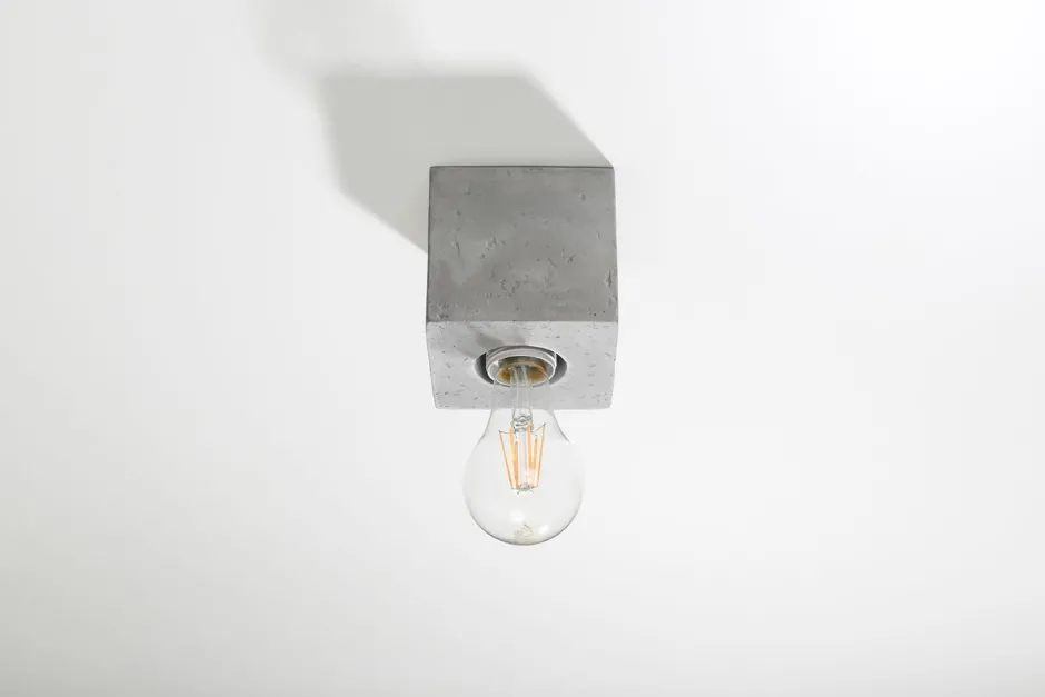 Spots|Küchenlampen*Sollux Deckenspot LABERIA Beton 10x10x10 cm Würfel klein für