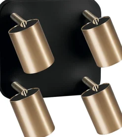 Nowodvorski Deckenspot Messing 4-flmg Wohnzimmer Lampe EYE< Deckenleuchten|Flurlampen