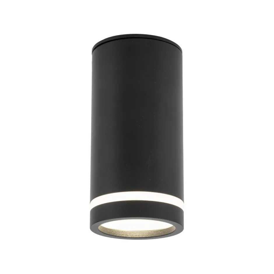 TK Lighting Deckenspot Metall Ø 5,5 cm H: 11 cm klein rund Schwarz GU10< Spots|Flurlampen