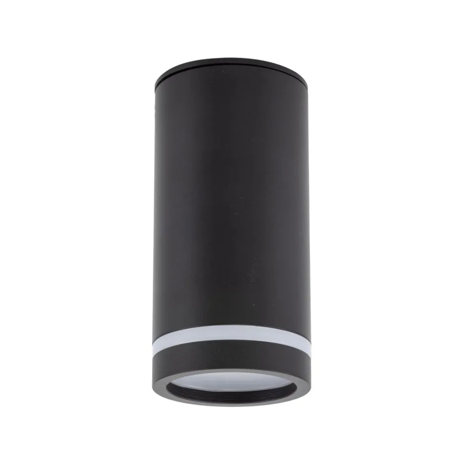 TK Lighting Deckenspot Metall Ø 5,5 cm H: 11 cm klein rund Schwarz GU10< Spots|Flurlampen