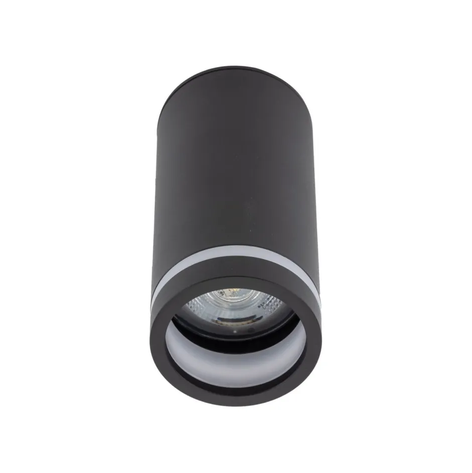 TK Lighting Deckenspot Metall Ø 5,5 cm H: 11 cm klein rund Schwarz GU10< Spots|Flurlampen