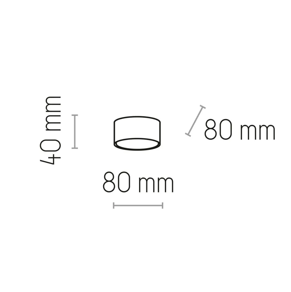 Deckenleuchten|Flurlampen*TK Lighting Deckenspot Metall klein Ø 8 cm flach blendarm in Gold