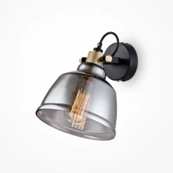 Maytoni Deckenspot Rauchglas Metall E27 verstellbar< Spots|Wandleuchten