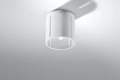 Spots|Küchenlampen*Sollux Deckenspot rund klein Ø 10 cm Weiß Metall Modern flach