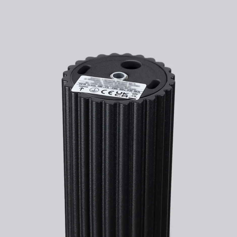 Sollux Deckenspot schmal Ø 6,5 cm H: 40 cm Schwarz GU10 Aufputz< Wohnzimmerlampen|Küchenlampen