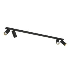 Deckenleuchten|Spots*Nowodvorski Deckenspot Schwarz Gold 118 cm lang 4-flammig GU10