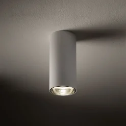 Nowodvorski Deckenspot Schwarz Weiß Metall GU10 Ø5,5 cm Aufputz< Metall Lampen|Küchenlampen