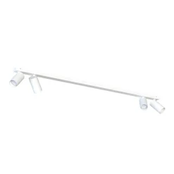 Metall Lampen|Wohnzimmerlampen*Nowodvorski Deckenspot Weiß 4-flammig GU10 verstellbar 118 cm lang