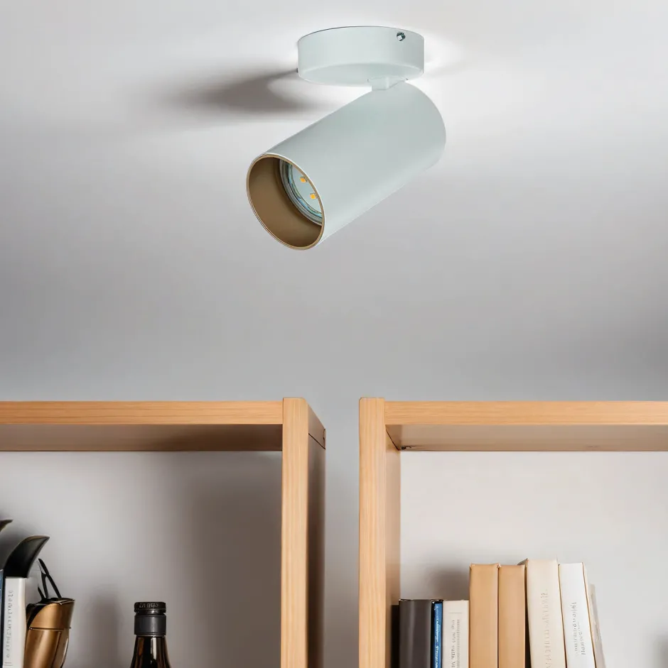 Spots|Wandleuchten*Nowodvorski Deckenspot Weiß Gold GU10 Metall verstellbar Modern