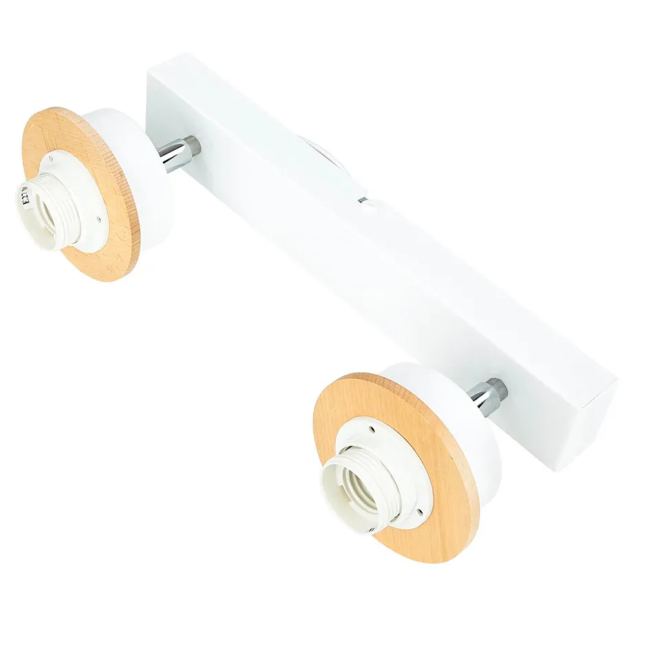 Deckenleuchten|Flurlampen*Lamkur Deckenstrahler Aufbau Weiß Modern Stoff wohnlich