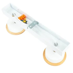 Deckenleuchten|Flurlampen*Lamkur Deckenstrahler Aufbau Weiß Modern Stoff wohnlich