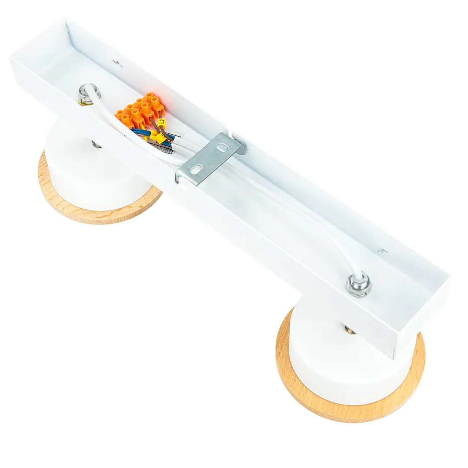 Deckenleuchten|Flurlampen*Lamkur Deckenstrahler Aufbau Weiß Modern Stoff wohnlich