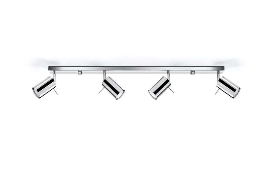 Sollux Deckenstrahler Chrom 80 cm lang 4-flammig länglich< Moderne Lampen|Küchenlampen