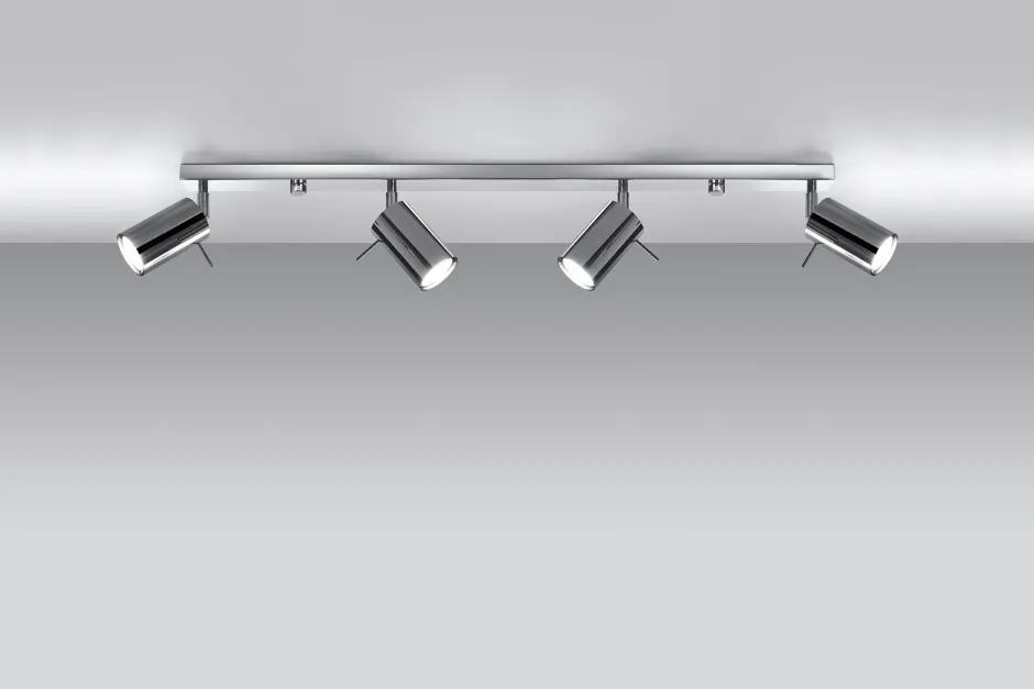 Sollux Deckenstrahler Chrom 80 cm lang 4-flammig länglich< Moderne Lampen|Küchenlampen