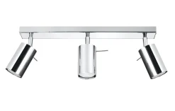 Wohnzimmerlampen|Moderne Lampen*Sollux Deckenstrahler ETNA Metall Chrom 3-flammig GU10