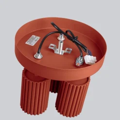 Sollux Deckenstrahler 3-flammig Ø 19,5 cm klein schwenkbar Rot GU10< Flurlampen|Wohnzimmerlampen