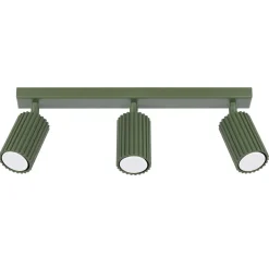 Sollux Deckenstrahler 3-flammig GU10 B: 45 cm Grün aus Aluminium< Wohnzimmerlampen|Metall Lampen