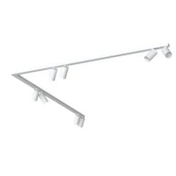 Metall Lampen|Wohnzimmerlampen*Nowodvorski Deckenstrahler 8-flammig GU10 2x 1,5 m Weiß Metall verstellbar