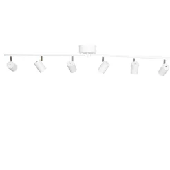 By Rydéns Deckenstrahler 6-flammig GU10 124 cm lang XXL Weiß< Flurlampen|Wohnzimmerlampen