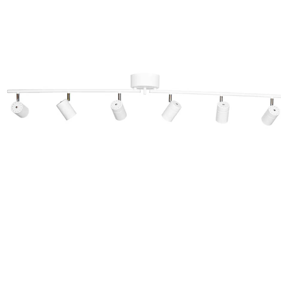 By Rydéns Deckenstrahler 6-flammig GU10 124 cm lang XXL Weiß< Flurlampen|Wohnzimmerlampen