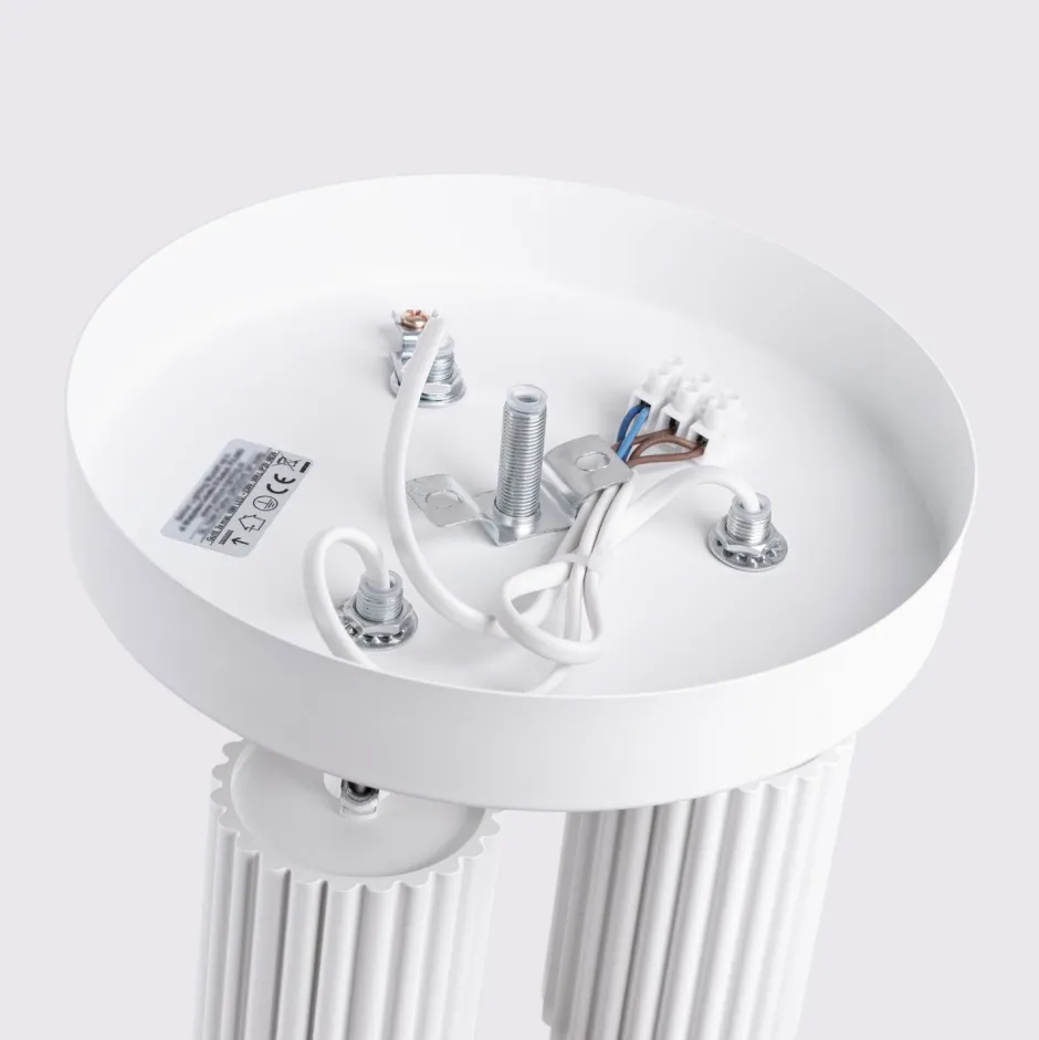 Flurlampen|Wohnzimmerlampen*Sollux Deckenstrahler 3-flammig GU10 rund Ø 19,5 cm klein Weiß BERTA