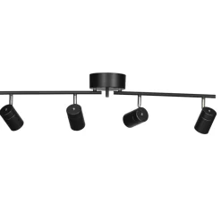 Flurlampen|Wohnzimmerlampen*By Rydéns Deckenstrahler 4-flammig GU10 83 cm lang Schwarz Metall